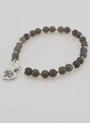 Bracelet Pierre Naturelle - Labradorite & Arbre de vie