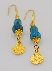 Boucles d'Oreilles - Apatite & St Benoît