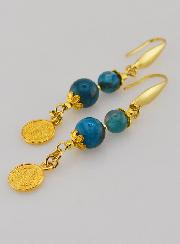 Boucles d'Oreilles - Apatite & St Benoît