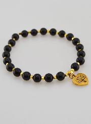 Bracelet Pierre Naturelle - Tourmaline & Arbre de vie