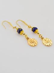Médaille Miraculeuse - Boucles d'Oreilles Lapis Lazuli