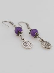 Boucles d'Oreilles - Miraculeuse & Améthyste
