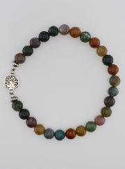 Bracelet Pierre Naturelle - Agate Indienne & Arbre de vie