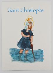 Carte Religieuse Livret - Saint Christophe