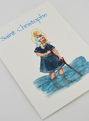 Carte Religieuse Livret - Saint Christophe
