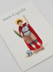 Carte Religieuse Livret - Saint Expédit