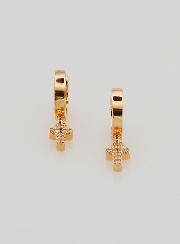Boucles d'Oreilles Enfant - Créoles Croix