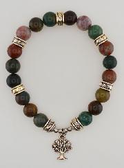 Bracelet Agate Indienne & Arbre de Vie