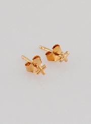 Boucles d'Oreilles Croix Carrée