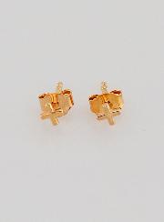 Boucles d'Oreilles Croix Carrée