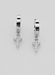 Boucles d'Oreilles Enfant - Créoles Croix