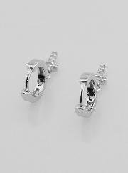 Boucles d'Oreilles Enfant - Créoles Croix