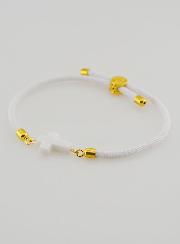 Bracelet Religieux Avec Croix - Blanc