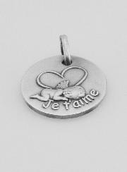 Médaille de Baptême en Argent - Je t'aime