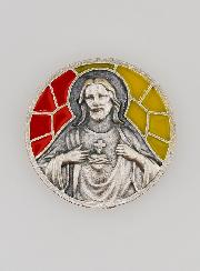 Plaque Auto Magnet - Sacré Coeur de Jésus