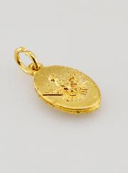 Médaille Bord Torsadé 15mm - Padre Pio