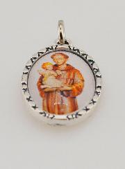 Médaille Bord Torsadé 25mm - Saint Antoine