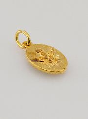 Médaille Bord Torsadé 15mm - Ange Gardien