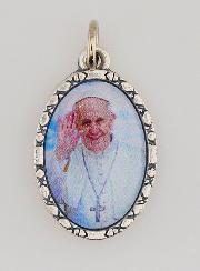Médaille Bord Torsadé 25mm - Pape François