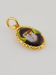 Médaille Bord Torsadé 15mm - Saint Charbel