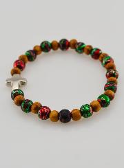 Bracelet Enfant Avec Croix - Noir