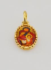 Médaille Bord Torsadé 15mm - Sainte Famille