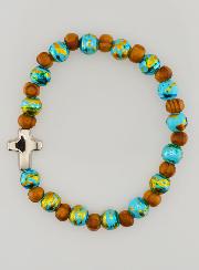 Bracelet Enfant Avec Croix - Turquoise