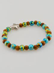 Bracelet Enfant Avec Croix - Turquoise
