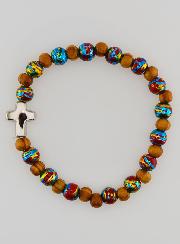 Bracelet Enfant Avec Croix - Rouge