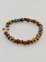 Bracelet Enfant Avec Croix - Rouge