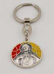 Porte-clés Émail Sacré Coeur de Jésus
