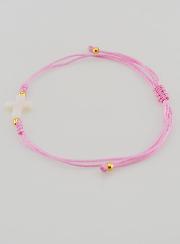 Bracelet Avec Croix - Rose