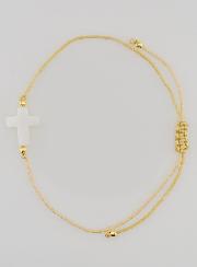 Bracelet Avec Croix - Beige
