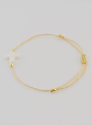 Bracelet Avec Croix - Beige