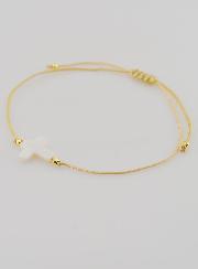 Bracelet Avec Croix - Beige