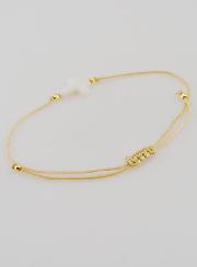Bracelet Avec Croix - Beige