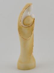 Statue Vierge à l'Enfant en Albâtre Peint - 12cm