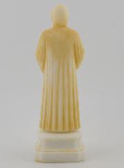 Statue Saint Charbel en Albâtre Peint - 12cm