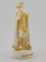 Statue Saint Expedit en Albâtre Peint - 12cm