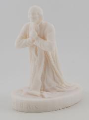 Statue Saint Curé D'ars en Albâtre - 12cm