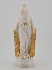 Statue Vierge Miraculeuse aux Rayons Dorés - 17cm