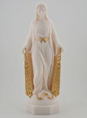 Statue Vierge Miraculeuse aux Rayons Dorés - 23 cm