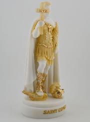 Statue Saint Expedit en Albâtre Peint - 19cm