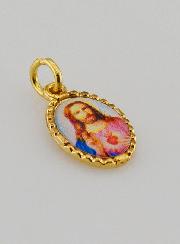 Médaille Bord Torsadé 15mm - Sacré Coeur de Jésus