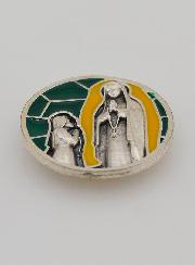Plaque Auto Magnet - Apparitions de Lourdes