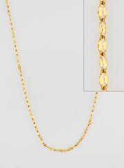 Chaîne Dorée Maille Sequin - 60cm