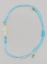 Bracelet Avec Croix - Bleu