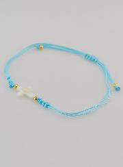 Bracelet Avec Croix - Bleu