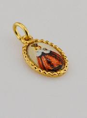 Médaille Bord Torsadé 15mm - Enfant Jésus de Prague