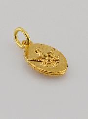 Médaille Bord Torsadé 15mm - Enfant Jésus de Prague